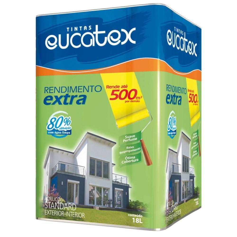 Tinta Rende Extra Acrilico Gelo Latão 18 Litros Eucatex - jurunense